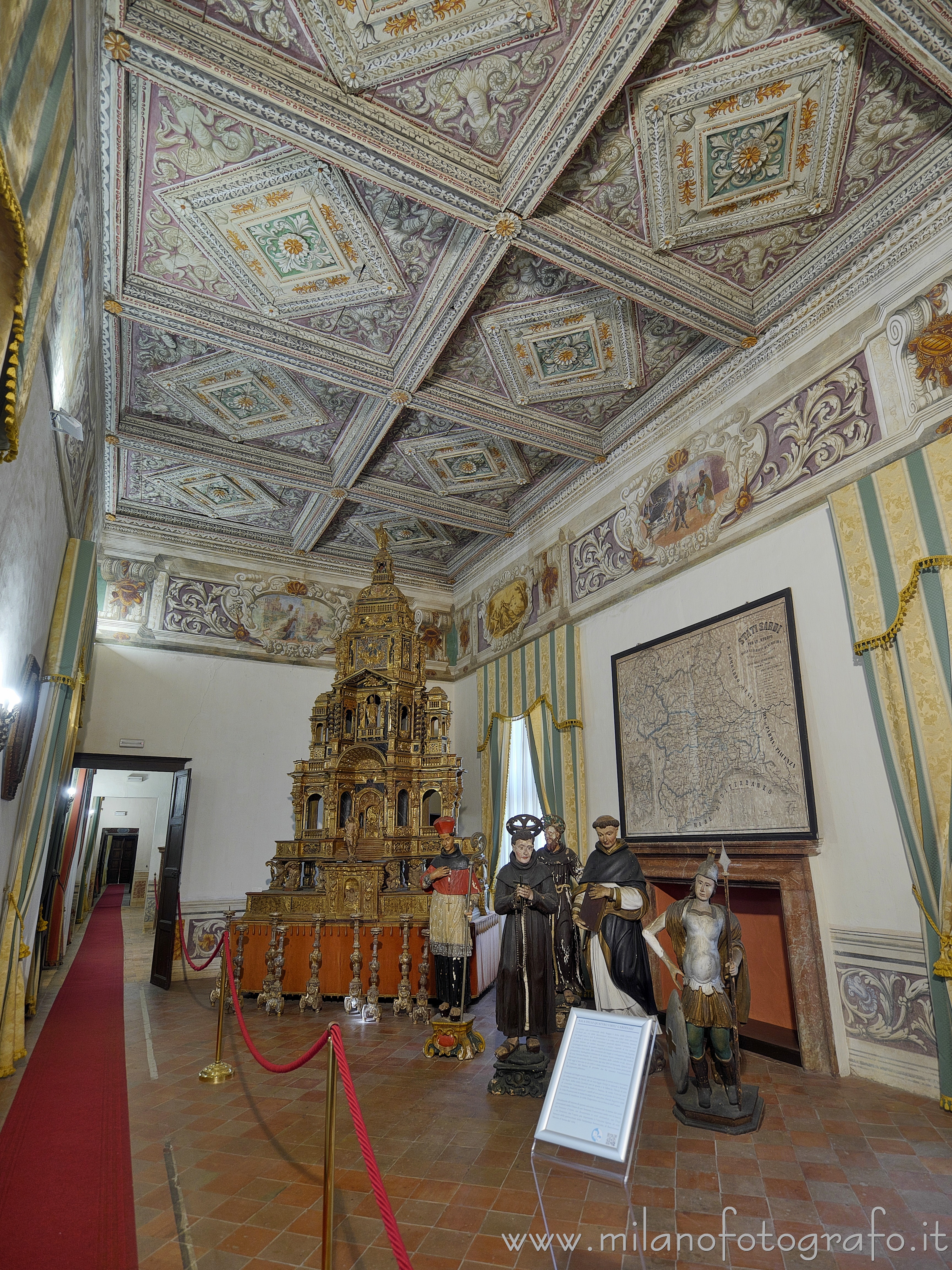 Masserano (Biella, Italy) - Hall of the Four Cardinal Virtues in the Palace of the Princes 